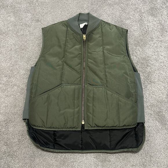 Refrigiwear Vest Jacket Mens Sz L Green Full Zip Super Insulated USA - Picture 1 of 6